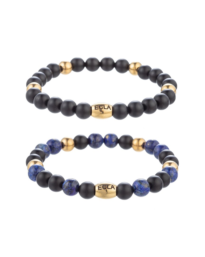 Eye Candy La Titanium Agate Mark 2pc Set Bracelet