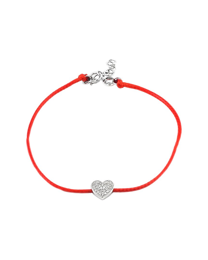 Diamond Select Cuts 0.10 Ct. Tw. Diamond 14k Bracelet In Red
