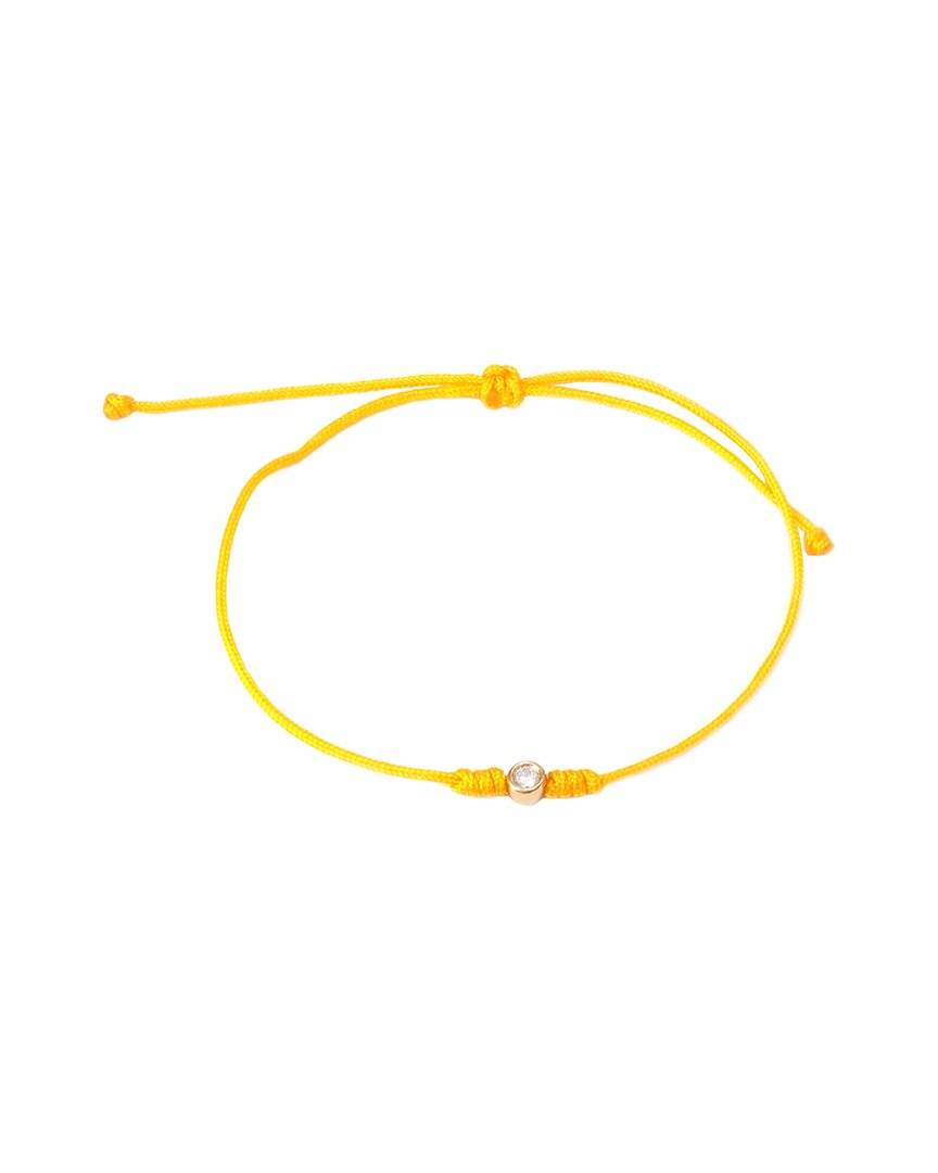 Diamond Select Cuts 0.05 Ct. Tw. Diamond 14k Bracelet In Yellow