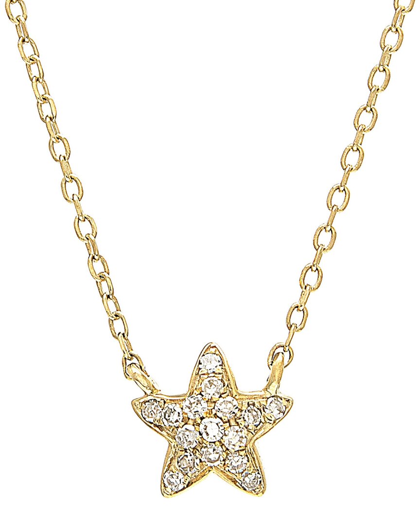 Diamond Select Cuts 0.05 Ct. Tw. Diamond 14k Necklace In Gold