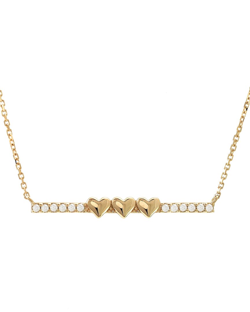 Diamond Select Cuts 0.07 Ct. Tw. Diamond 14k Necklace In Gold