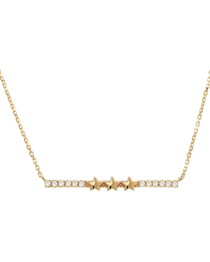 Diamond Select Cuts 0.07 Ct. Tw. Diamond 14k Necklace In Gold