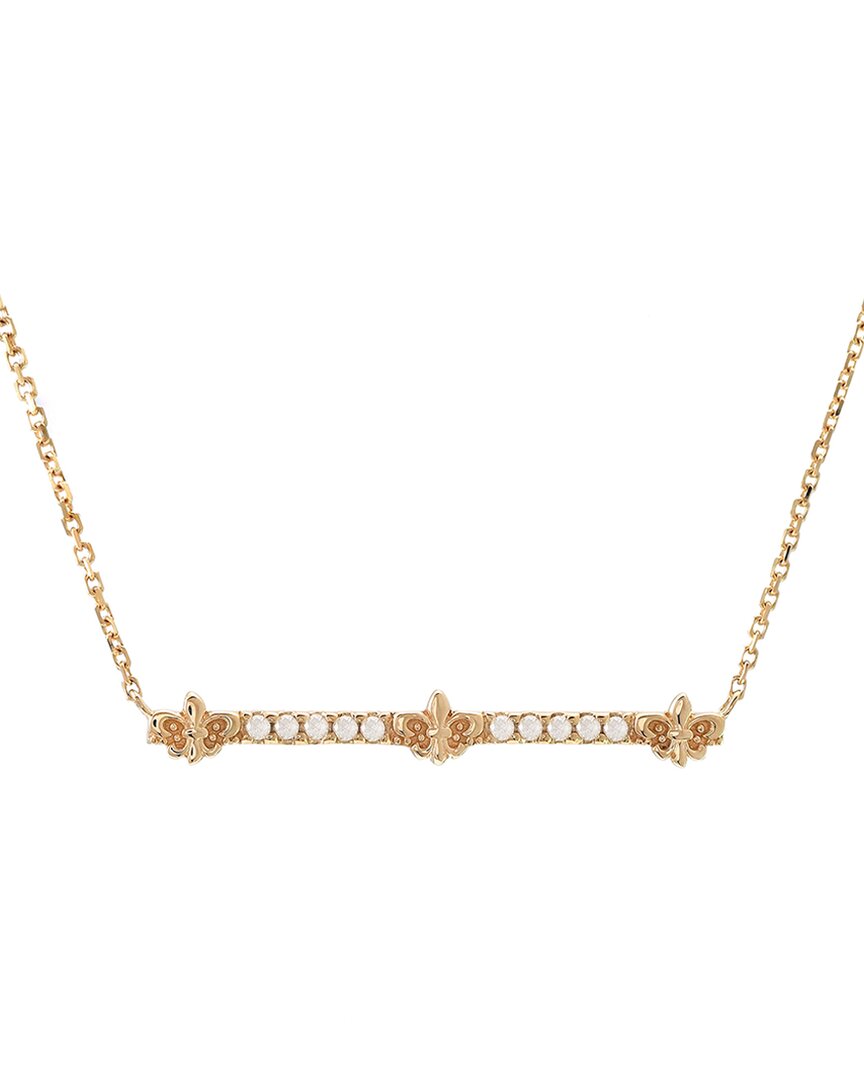 Diamond Select Cuts 0.07 Ct. Tw. Diamond 14k Necklace In Gold