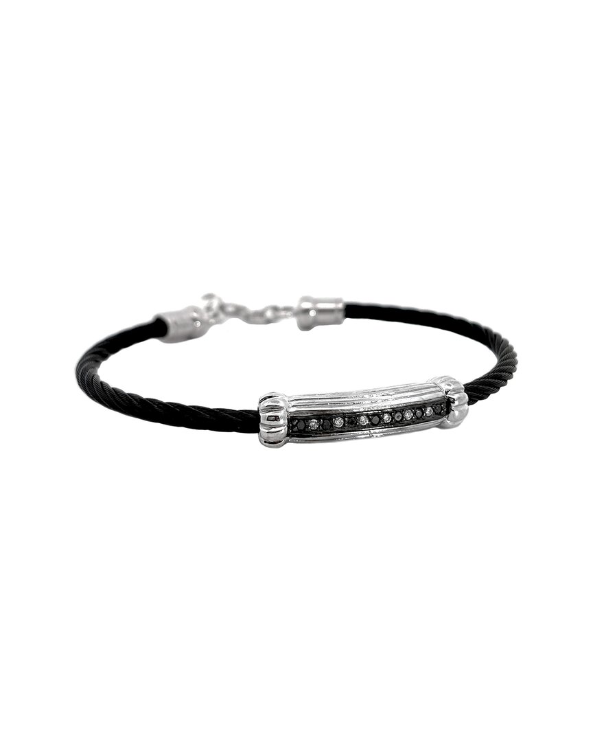 Diamond Select Cuts 0.14 Ct. Tw. Diamond Silver Bracelet