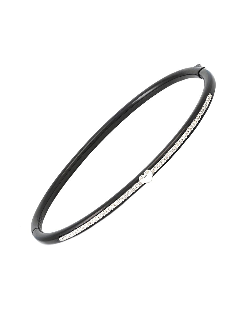 Diamond Select Cuts 0.09 Ct. Tw. Diamond Silver Bangle