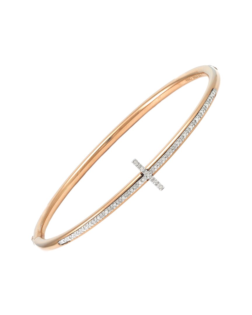 Diamond Select Cuts 0.10 Ct. Tw. Diamond Silver Bangle