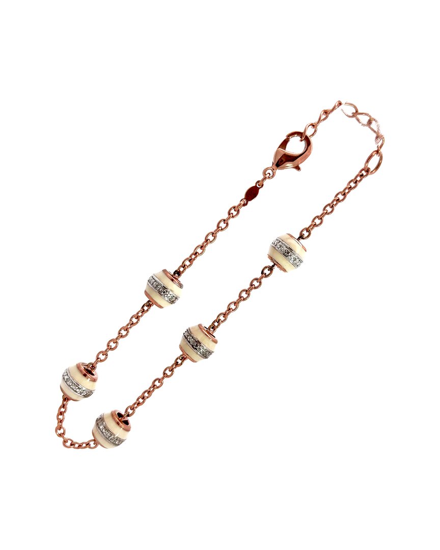 Diamond Select Cuts 0.09 Ct. Tw. Diamond Silver Bracelet