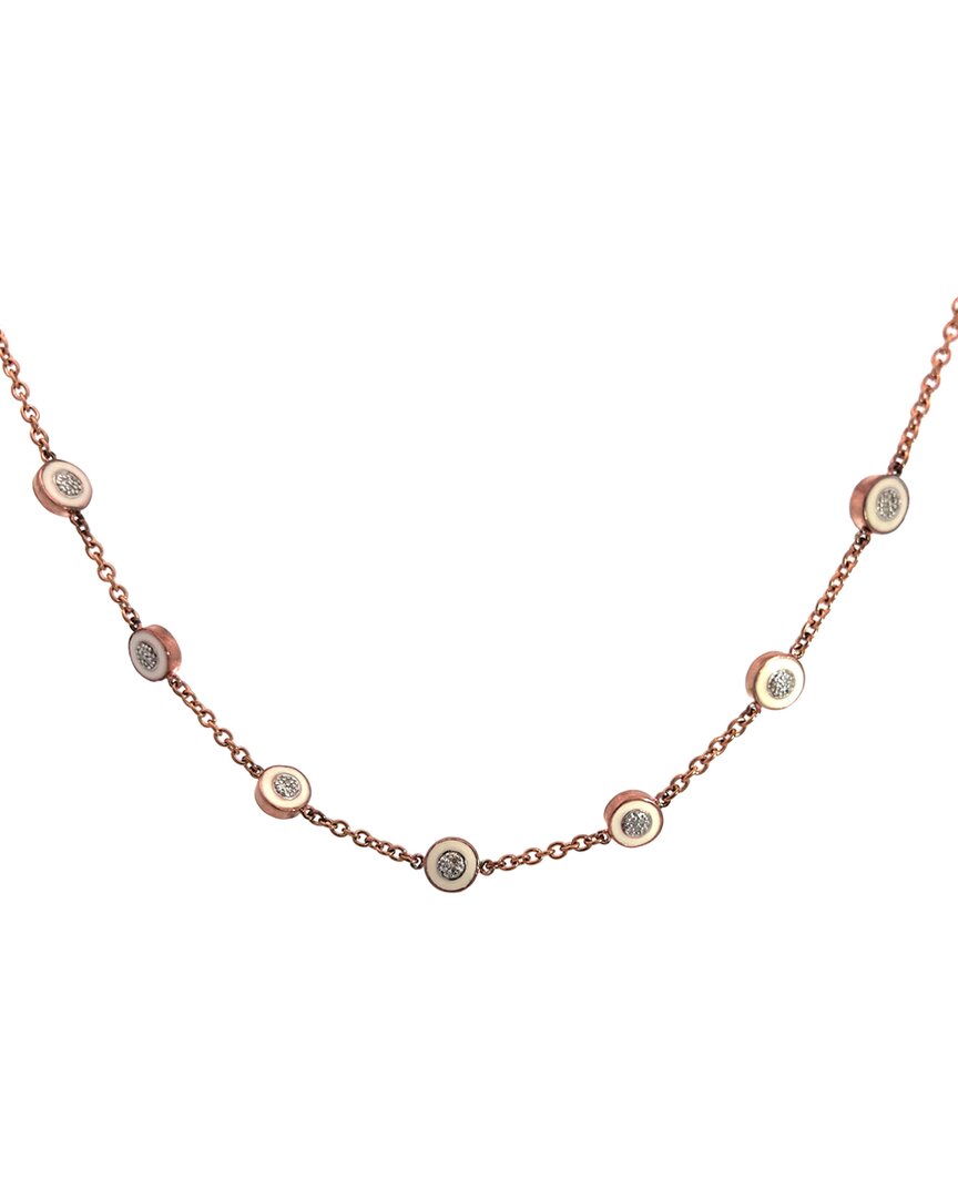 Diamond Select Cuts 0.13 Ct. Tw. Diamond Silver Necklace
