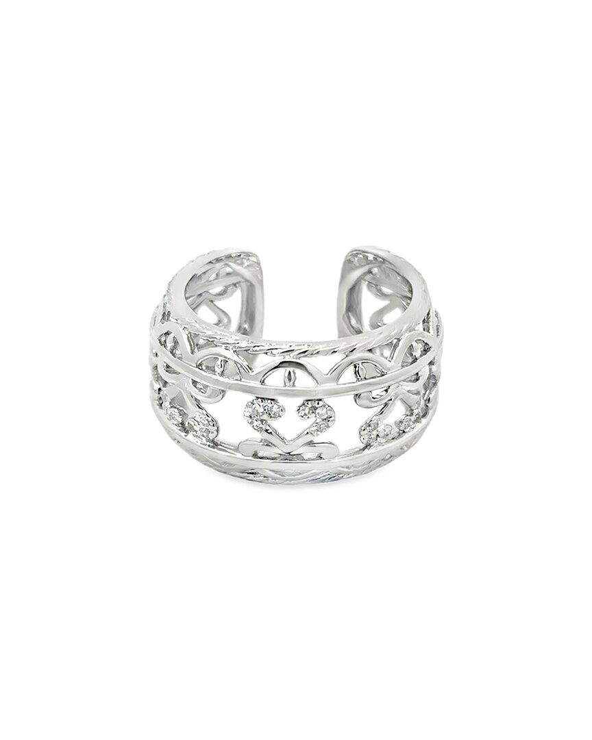 Diamond Select Cuts 0.07 Ct. Tw. Diamond Silver Ring In Metallic