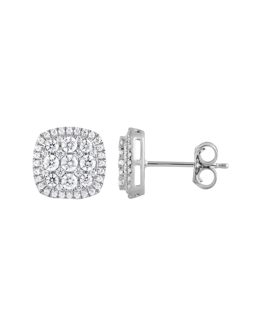 Lab Grown Diamonds Silver 0.31 Ct. Tw. Lab-grown Diamond Earrings