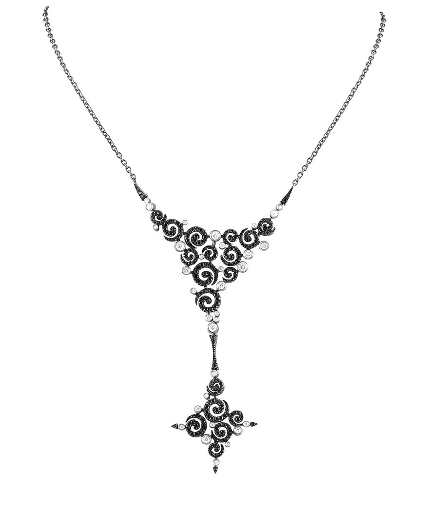 Stefan Hafner 18k 3.10 Ct. Tw. Diamond Necklace (authentic Pre-loved) In Silver