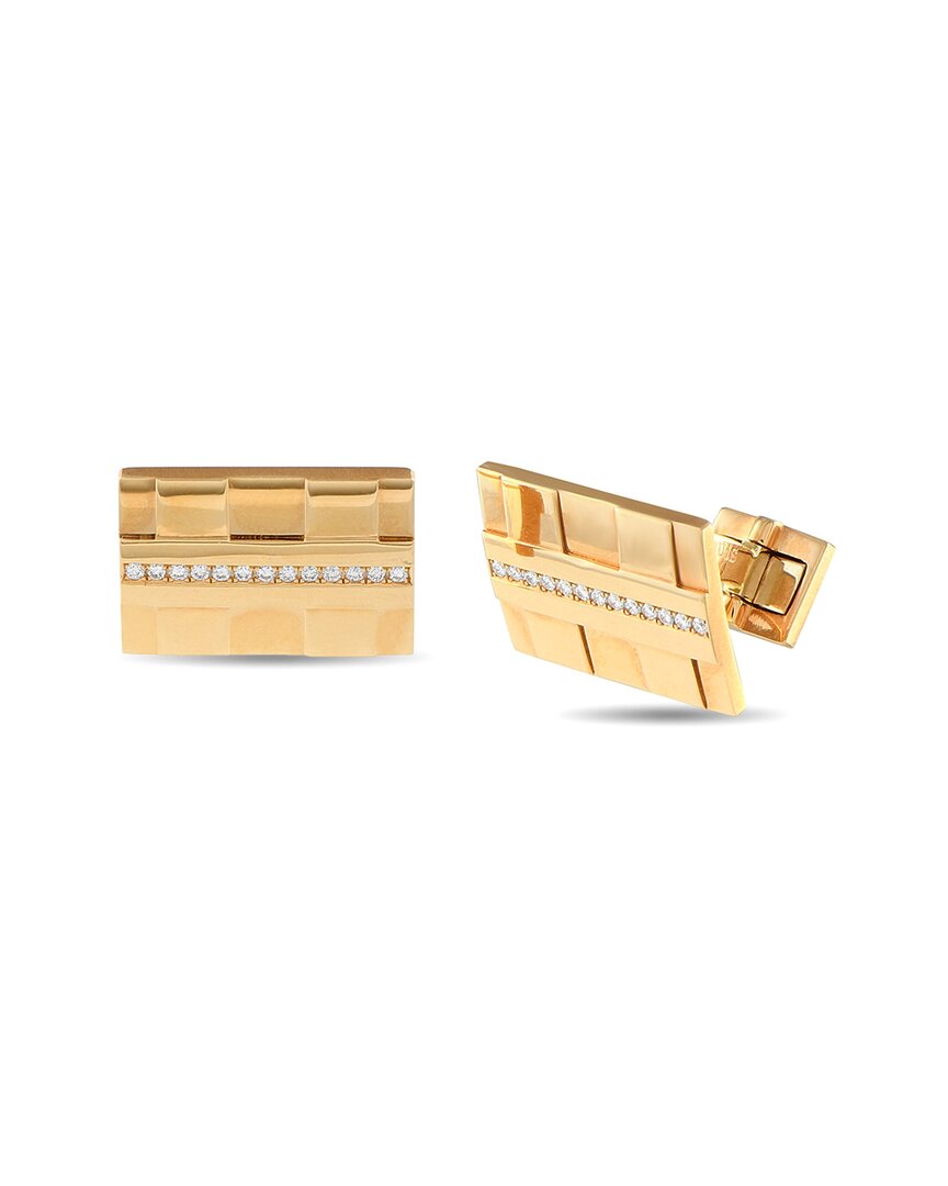 Roger Dubuis 18k 0.25 Ct. Tw. Diamond Cufflinks (authentic Pre-loved)