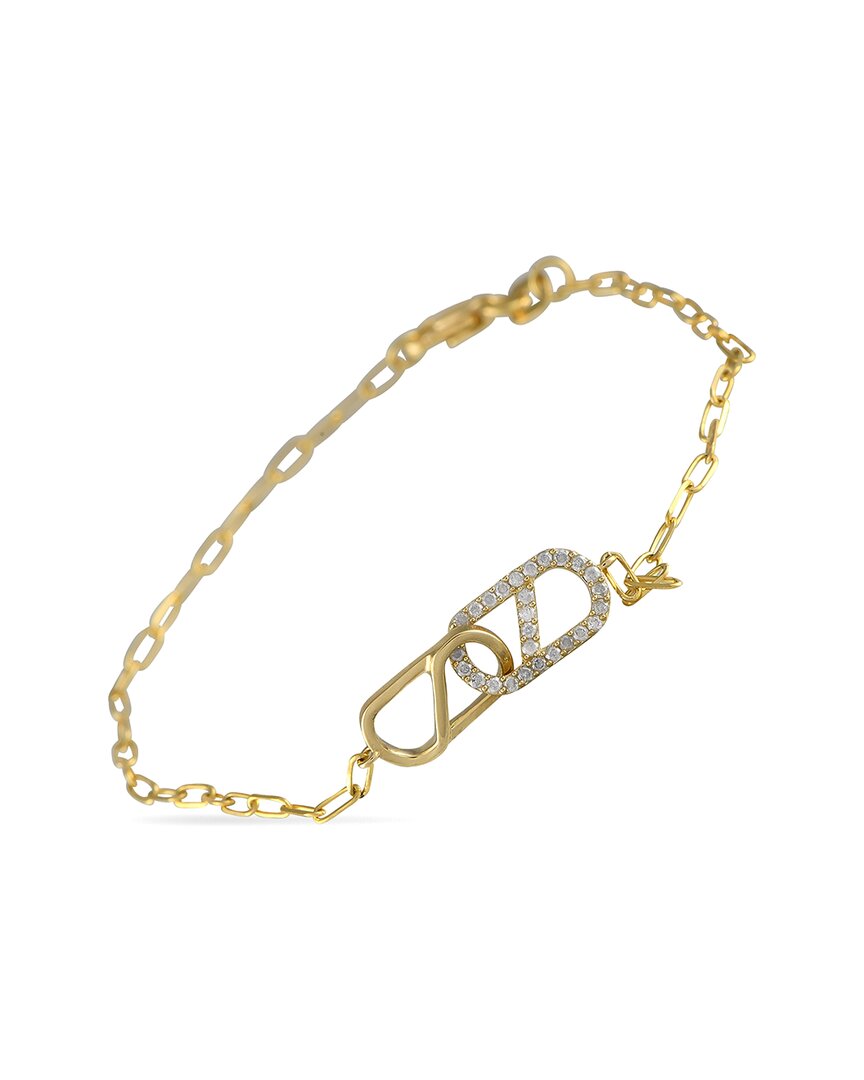 Diamond Select Cuts 14k 0.20 Ct. Tw. Diamond Bracelet In Gold