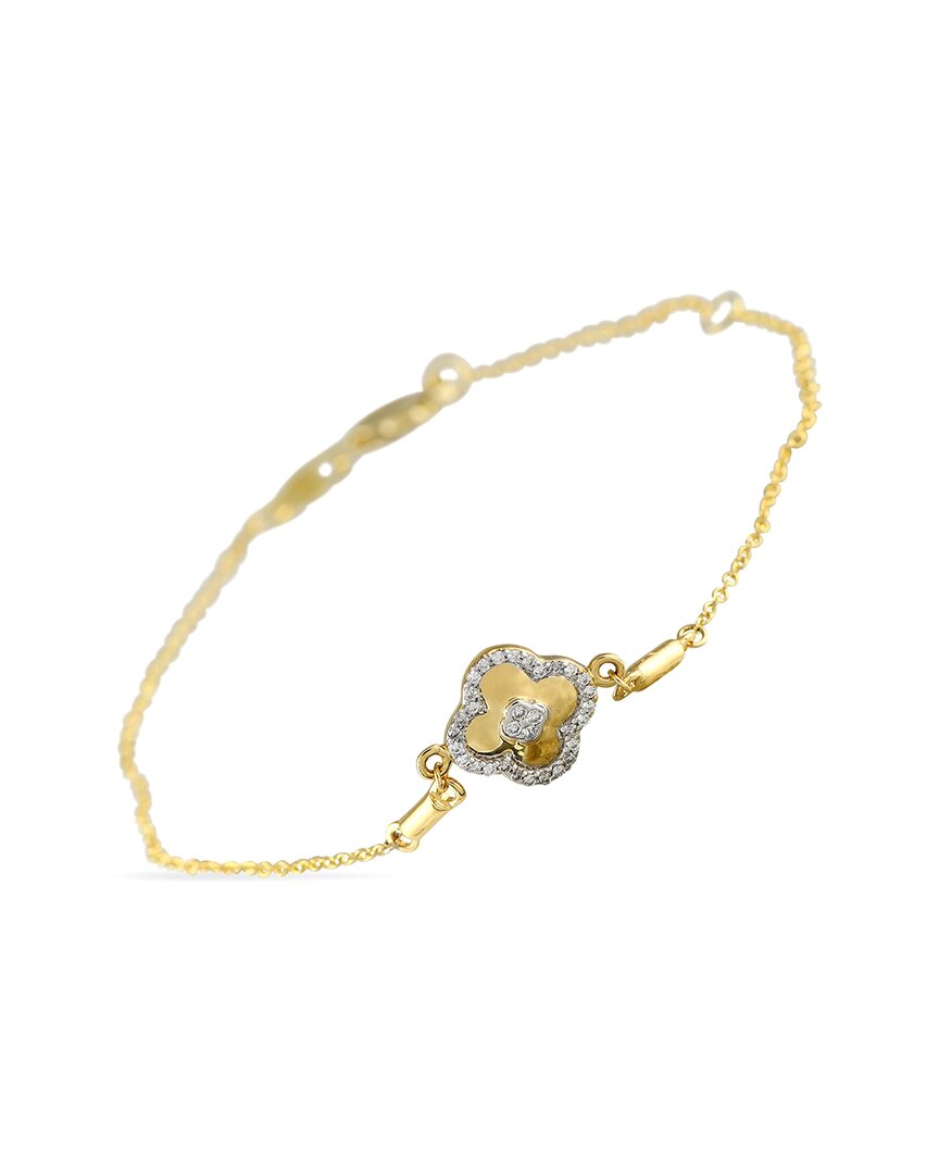 Diamond Select Cuts 14k 0.10 Ct. Tw. Diamond Bracelet In Gold
