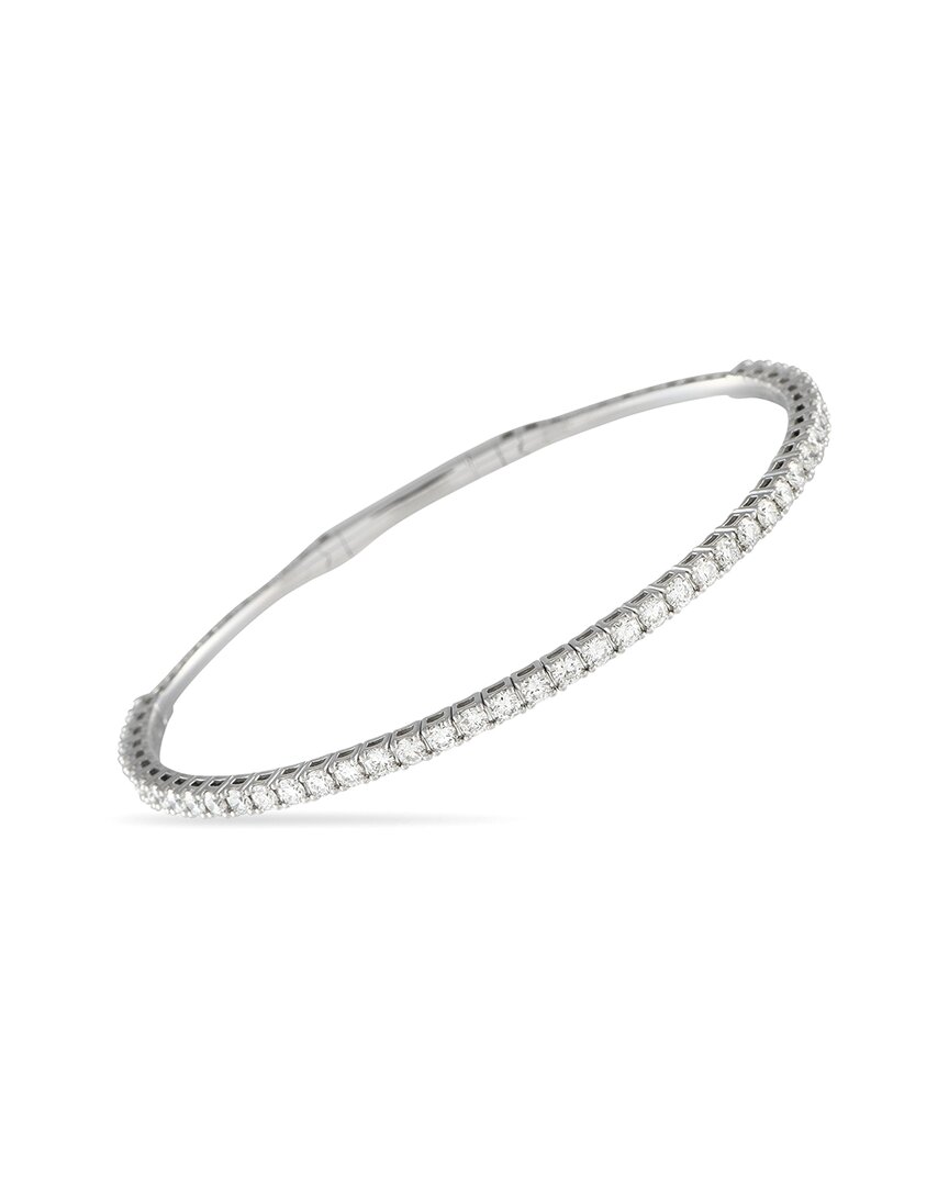 Lab Grown Diamonds 14k 1.55 Ct. Tw. Diamond Bracelet In Silver