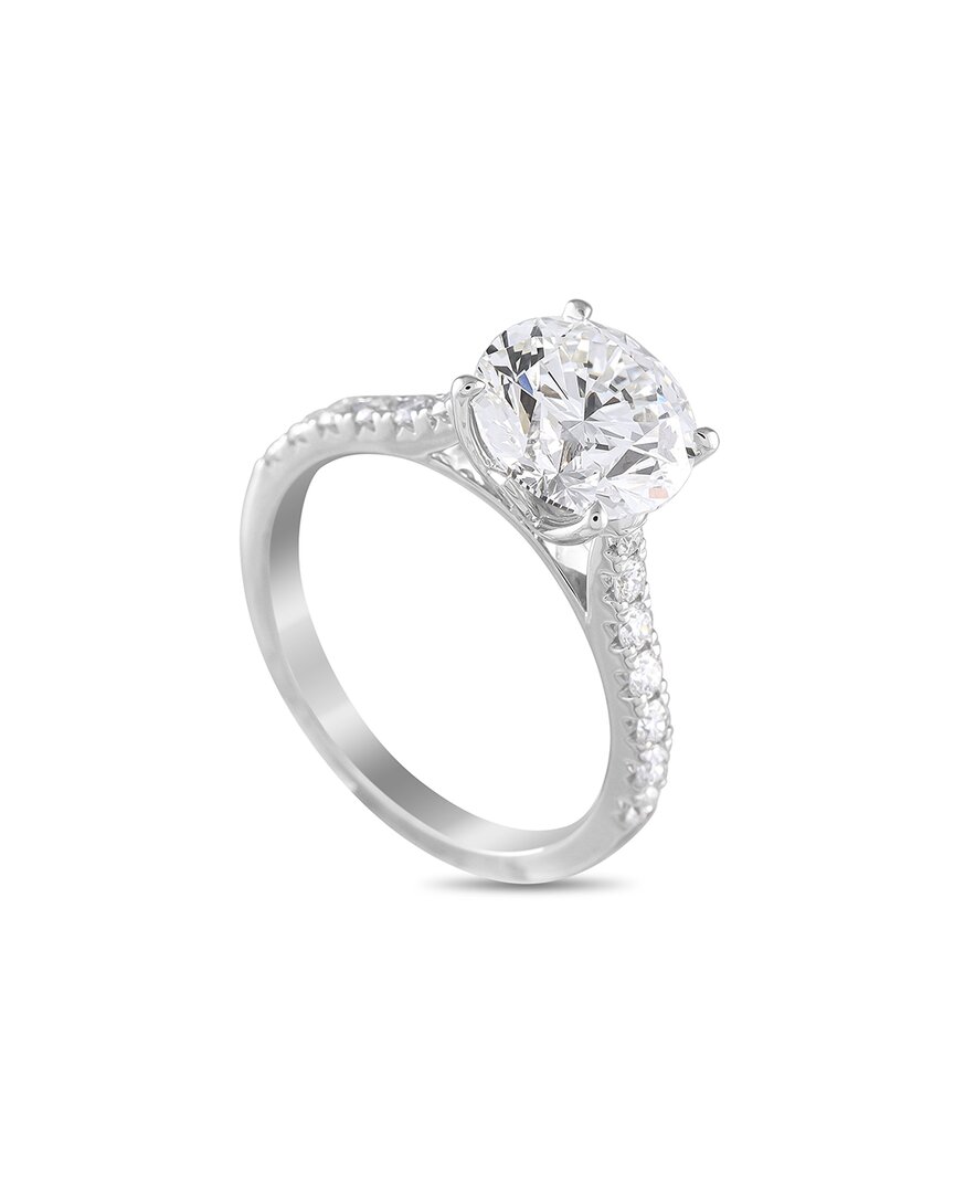 Lab Grown Diamonds 14k 3.37 Ct. Tw. Diamond Ring In Metallic