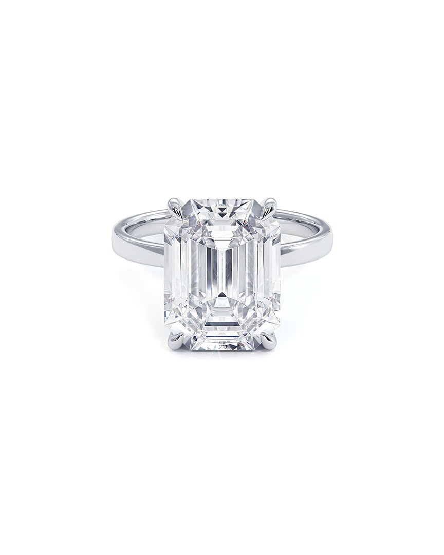 Lab Grown Diamonds 14k 5.00 Ct. Tw. Lab-grown Diamond Wire Basket Ring In Metallic
