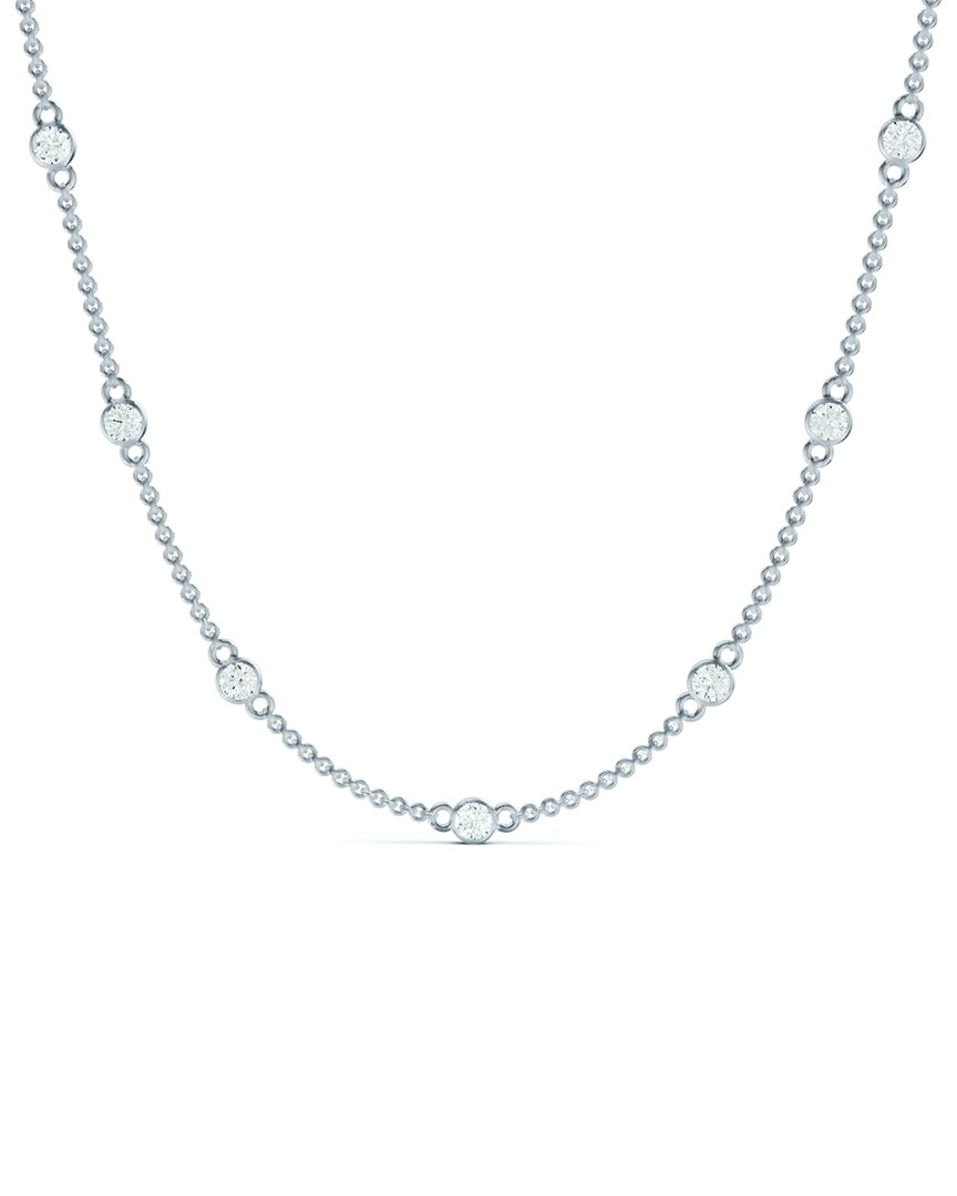 Lab Grown Diamonds 14k 0.75 Ct. Tw. Lab-grown Diamond Station Necklace
