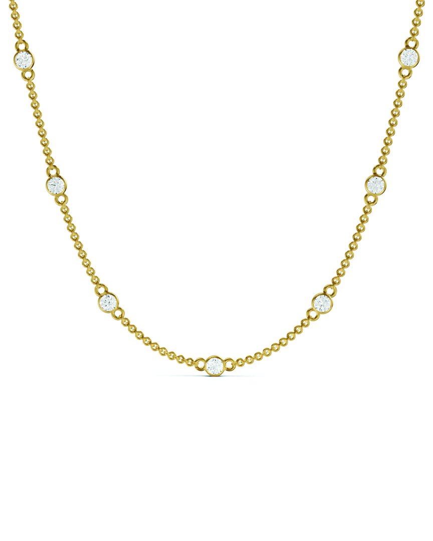 Lab Grown Diamonds 14k 0.25 Ct. Tw. Lab-grown Diamond Station Necklace