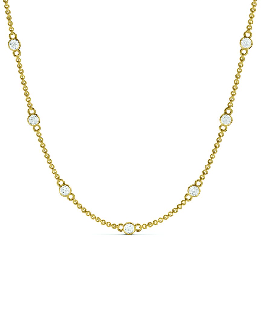 Lab Grown Diamonds 14k 0.25 Ct. Tw. Lab-grown Diamond Station Necklace