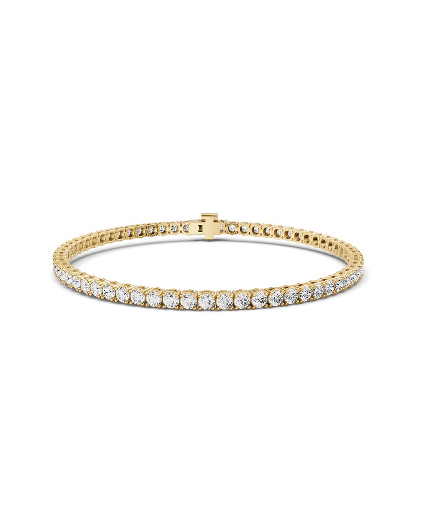 Lab Grown Diamonds 14k 1.00 Ct. Tw. Lab-grown Diamond Tennis Bracelet In Gold