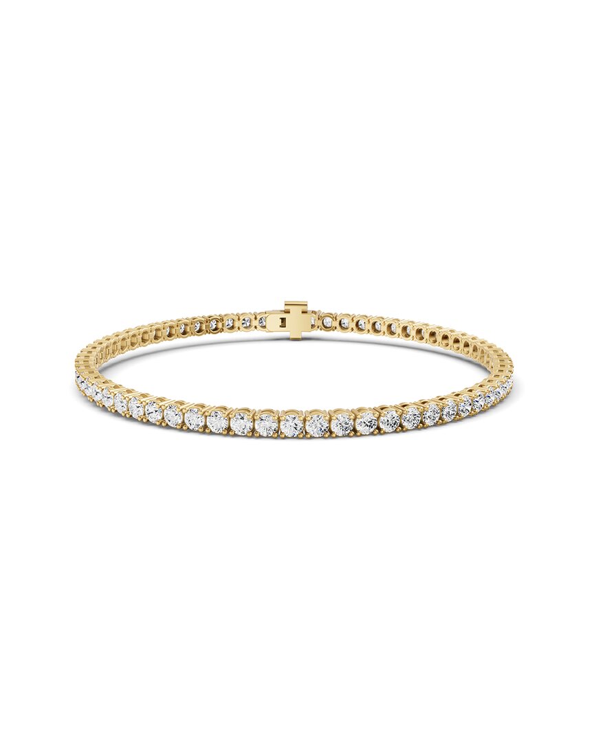 Lab Grown Diamonds 14k 8.00 Ct. Tw. Lab-grown Diamond Tennis Bracelet In Gold