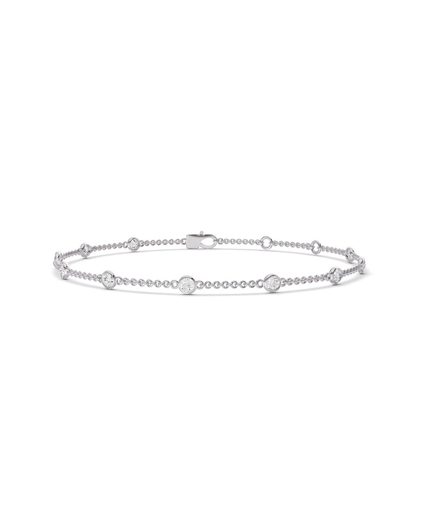 Lab Grown Diamonds 14k 0.75 Ct. Tw. Lab-grown Diamond Station Bracelet
