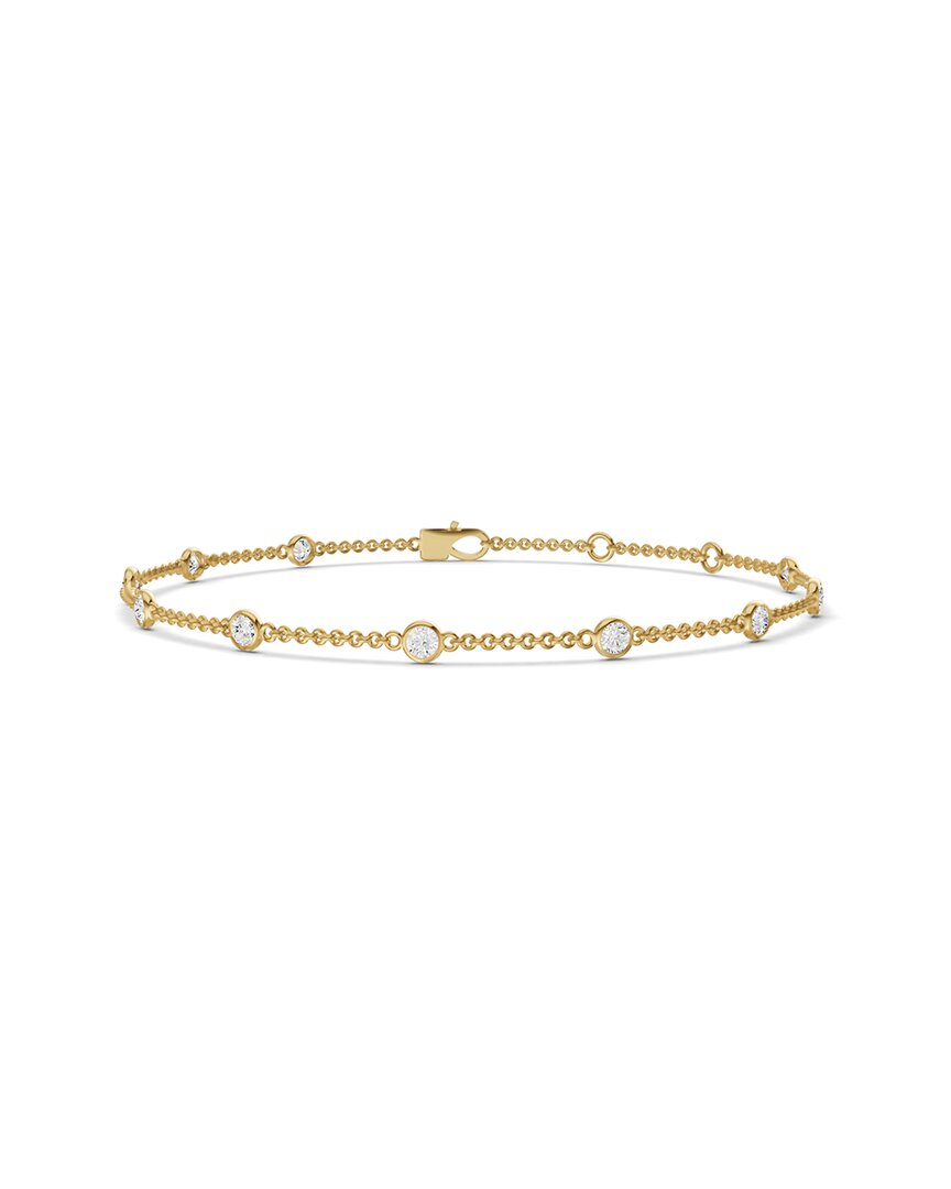 Lab Grown Diamonds 14k 0.54 Ct. Tw. Lab-grown Diamond Station Bracelet
