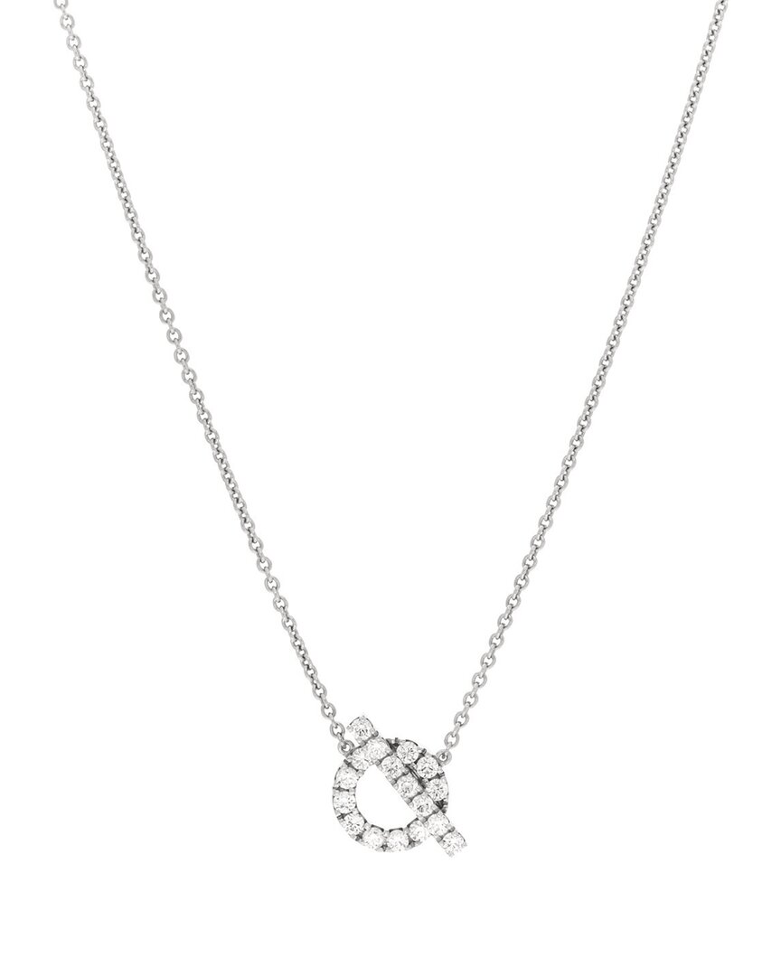 Pre-owned Hermes Hermès Diamond Finesse Pendant Necklace (authentic Pre-loved)