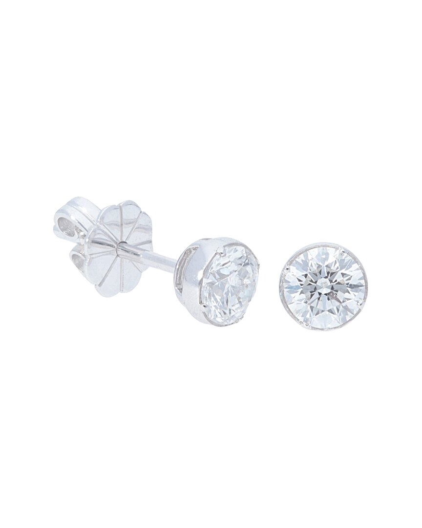 Nephora 14k 1.00 Ct. Tw. Diamond Stud Earrings In Metallic