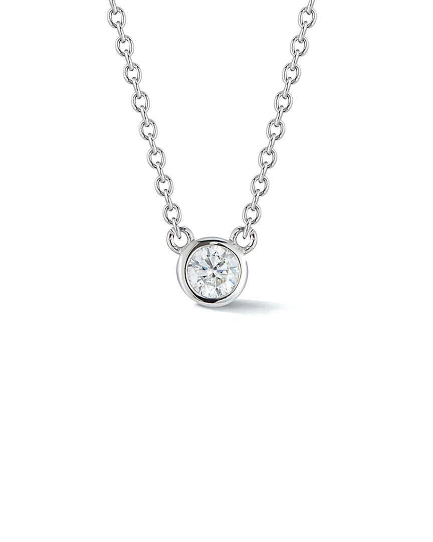Nephora 14k 0.10 Ct. Tw. Diamond Necklace In Metallic