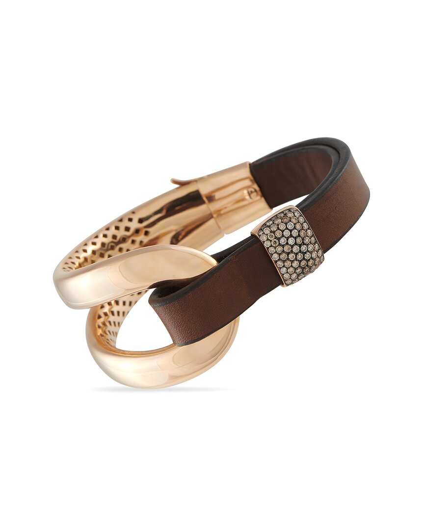 Papin 18k Rose Gold 1.02 Ct. Tw. Diamond Bracelet In Brown