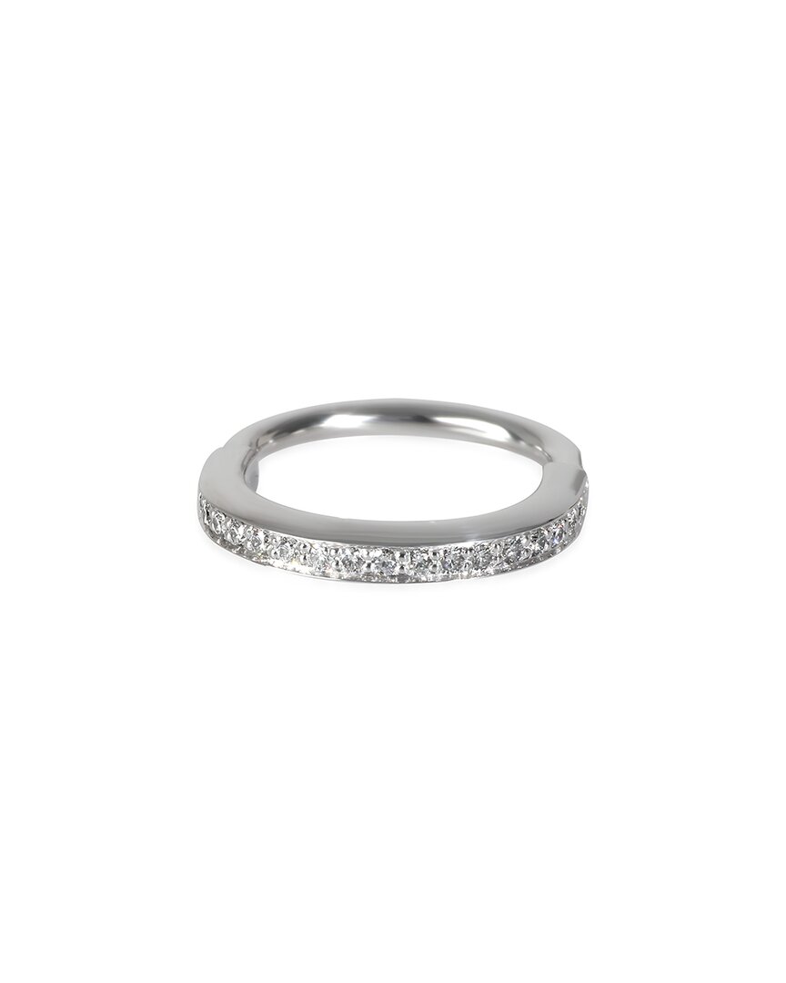 Tiffany & Co . Lock 18k 0.72 Ct. Tw. Diamond Ring (authentic Pre-loved)