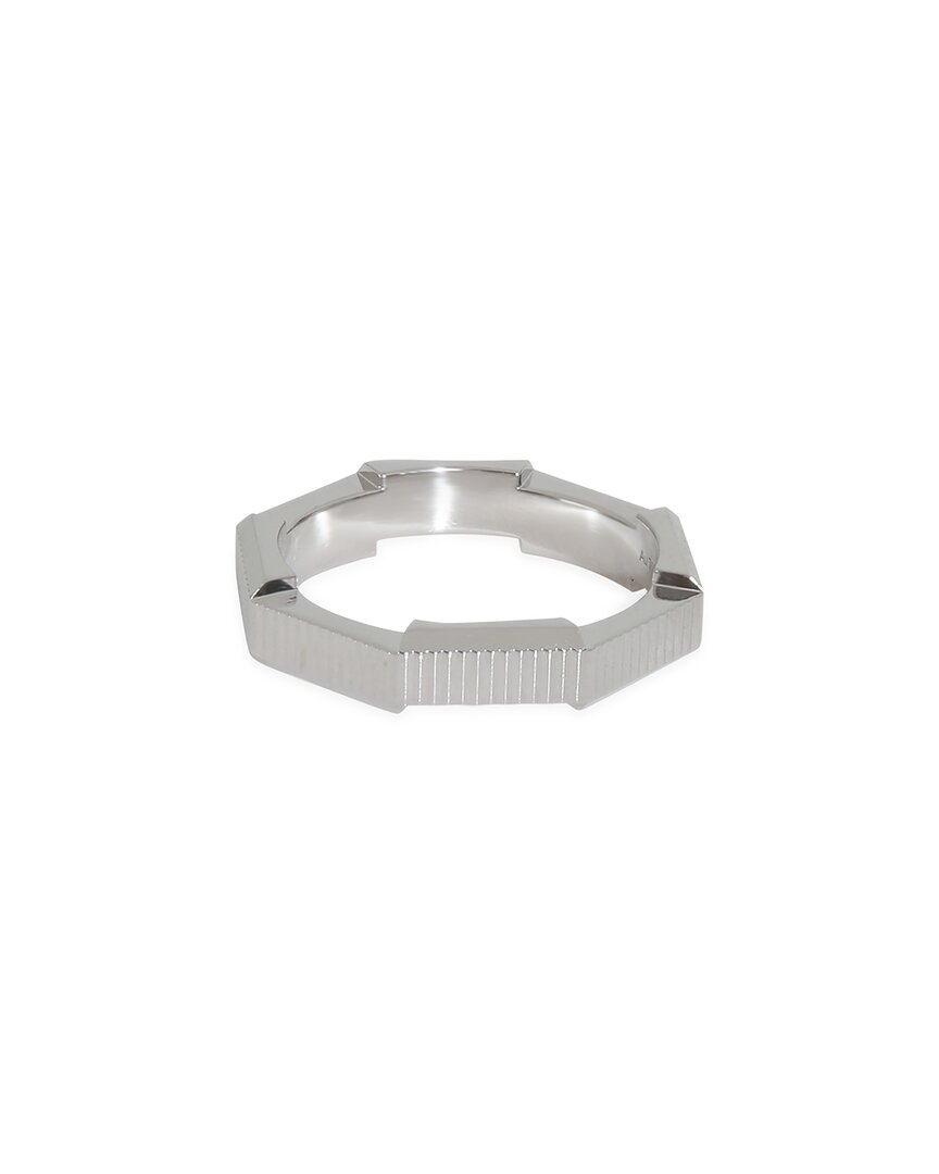 Gucci Link To Love 18k Ring (authentic Pre-loved) In Metallic