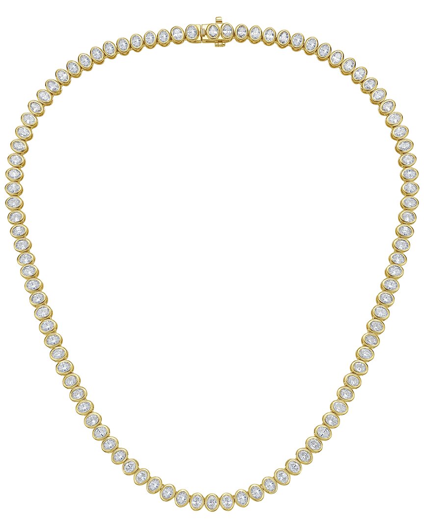 Diana M Lab Grown Diamonds Diana M. 14k 15.30 Ct. Tw. Lab-grown Diamond Tennis Necklace