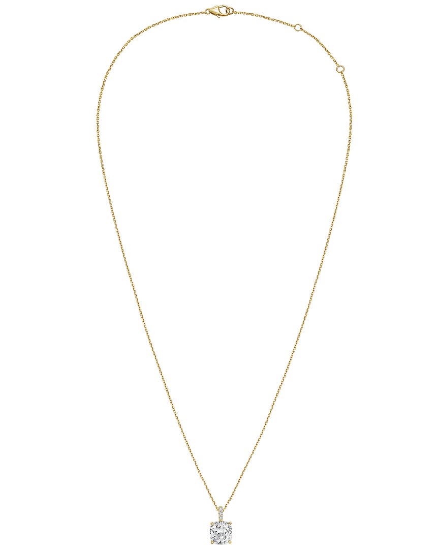 Diana M Lab Grown Diamonds Diana M. 14k Rose Gold 4.00 Ct. Tw. Lab-grown Diamond Pendant Necklace