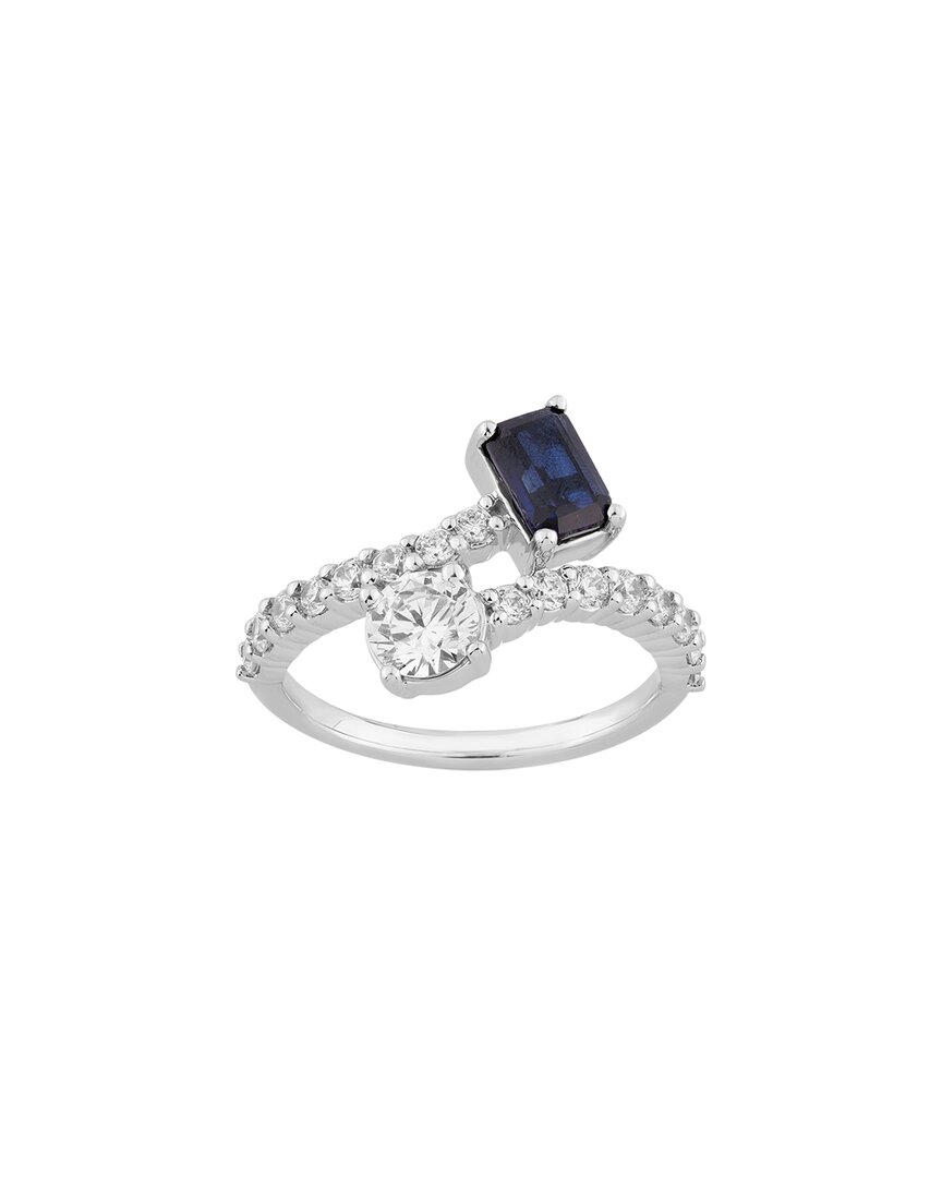 Brilliant Bloom 14k 2.20 Ct. Tw. Lab-grown Diamond & Sapphire Ring