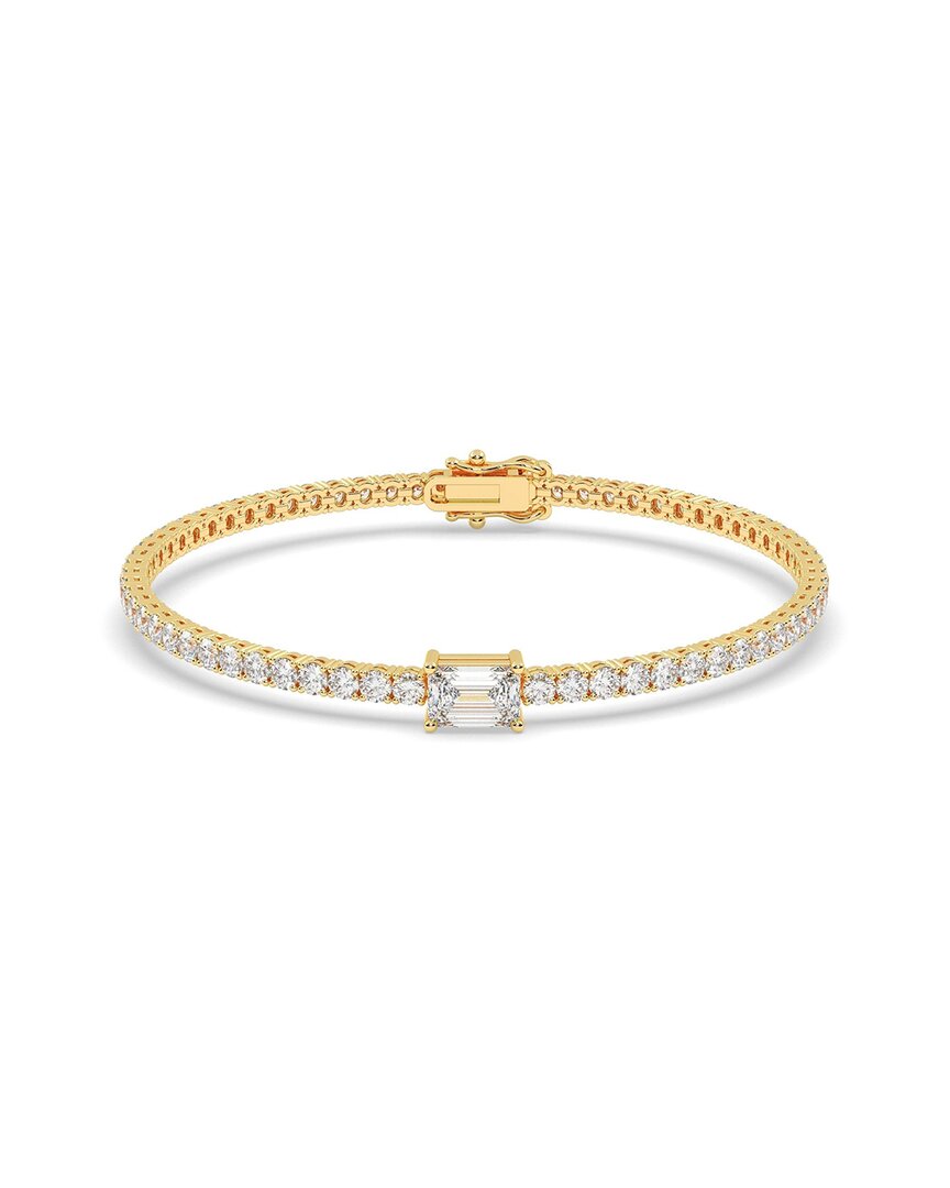 Lab Grown Diamonds 14k 3.00 Ct. Tw. Lab-grown Diamond Bracelet In Gold