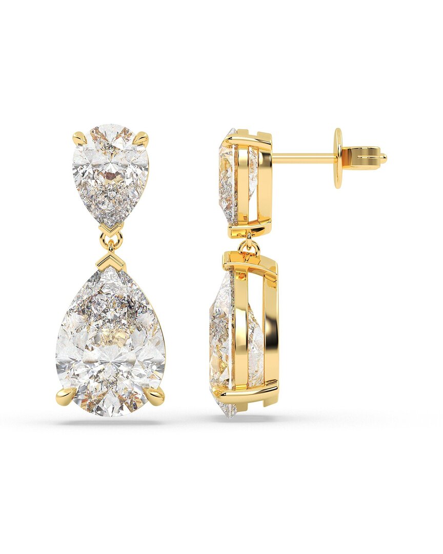Lab Grown Diamonds 14k 8.00 Ct. Tw. Lab-grown Diamond Earrings In Gold