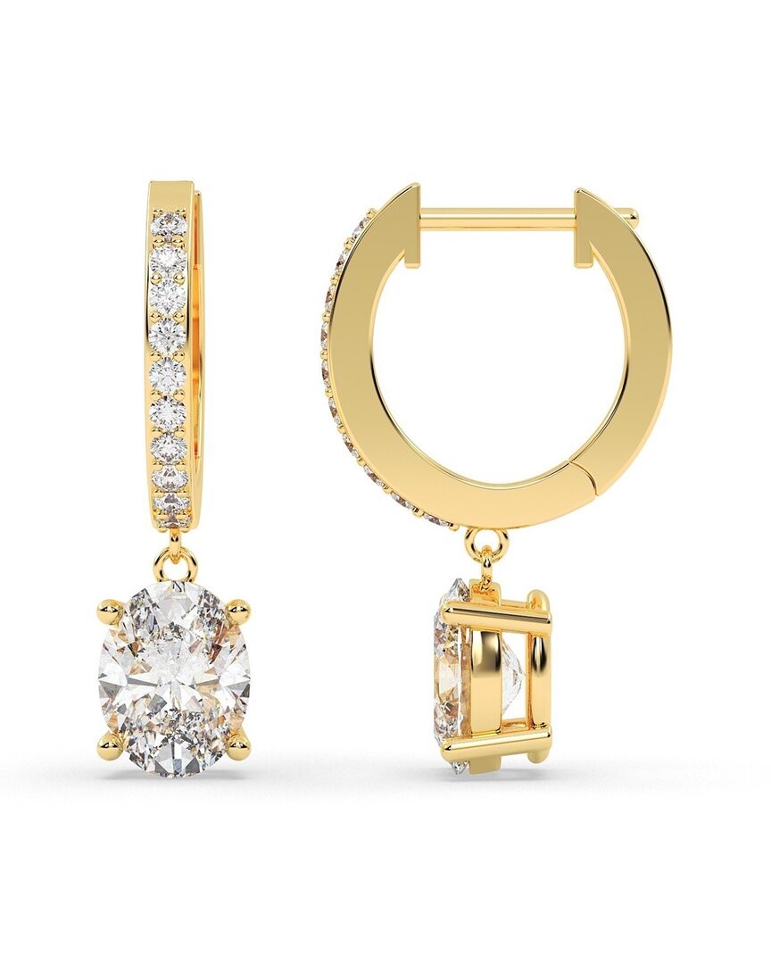 Lab Grown Diamonds 14k 2.25 Ct. Tw. Lab-grown Diamond Earrings In Gold