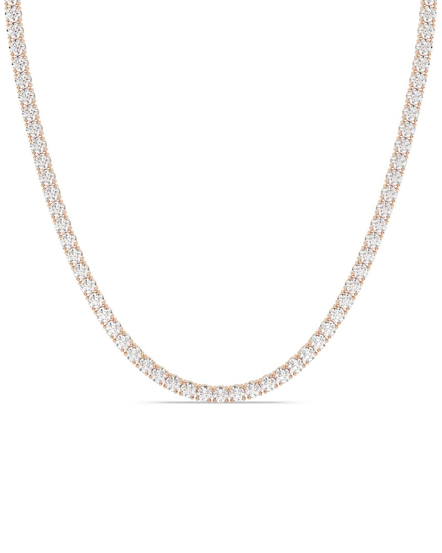 Lab Grown Diamonds 14k Rose Gold 0.00 Ct. Tw. Lab-grown Diamond Necklace