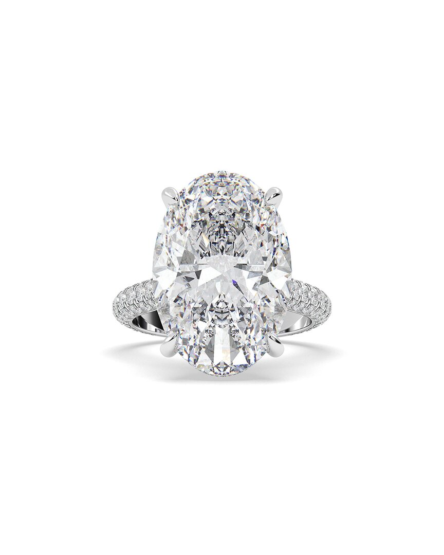 Lab Grown Diamonds 14k 10.00 Ct. Tw. Lab-grown Diamond Ring In Metallic