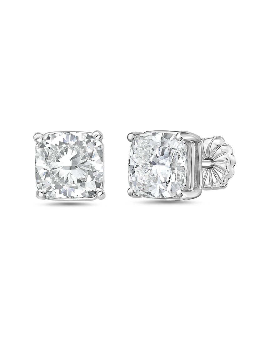 Diana M Lab Grown Diamonds 14k 3.50 Ct. Tw. Stud Earring In Metallic