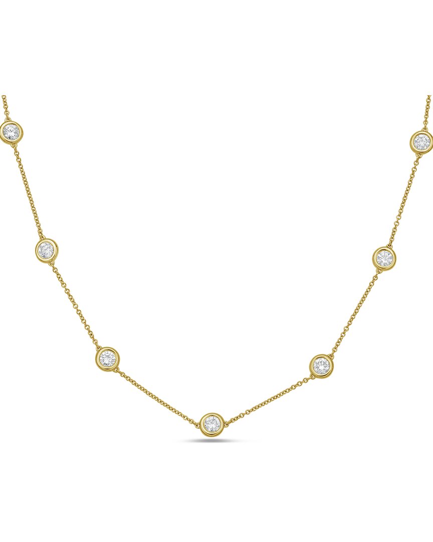 Diana M Lab Grown Diamonds 14k 5.00 Ct. Tw. Necklace In Brown