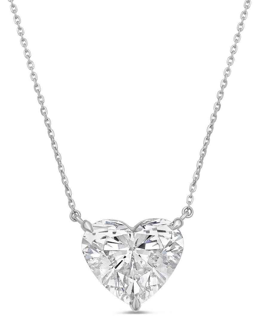 Diana M Lab Grown Diamonds 14k 12.00 Ct. Tw. Pendant Necklace In Metallic