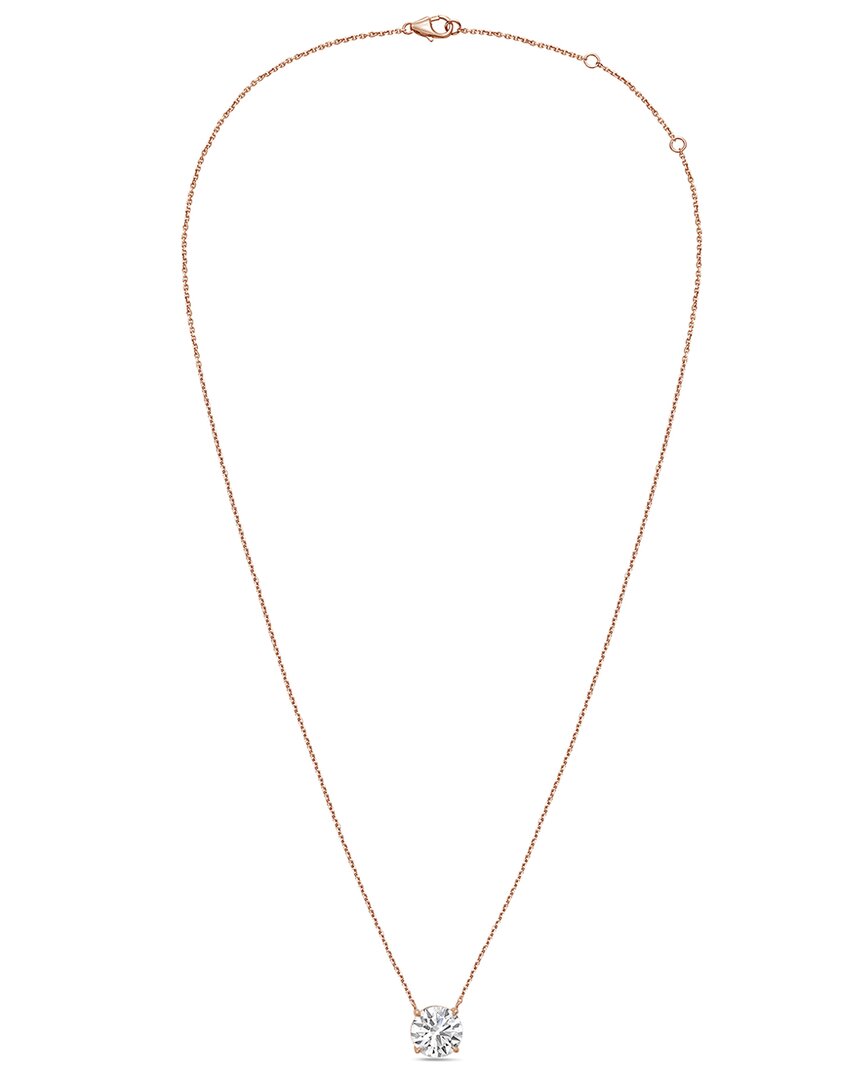 Diana M Lab Grown Diamonds 14k Rose Gold 15.00 Ct. Tw. Pendant Necklace In Gold