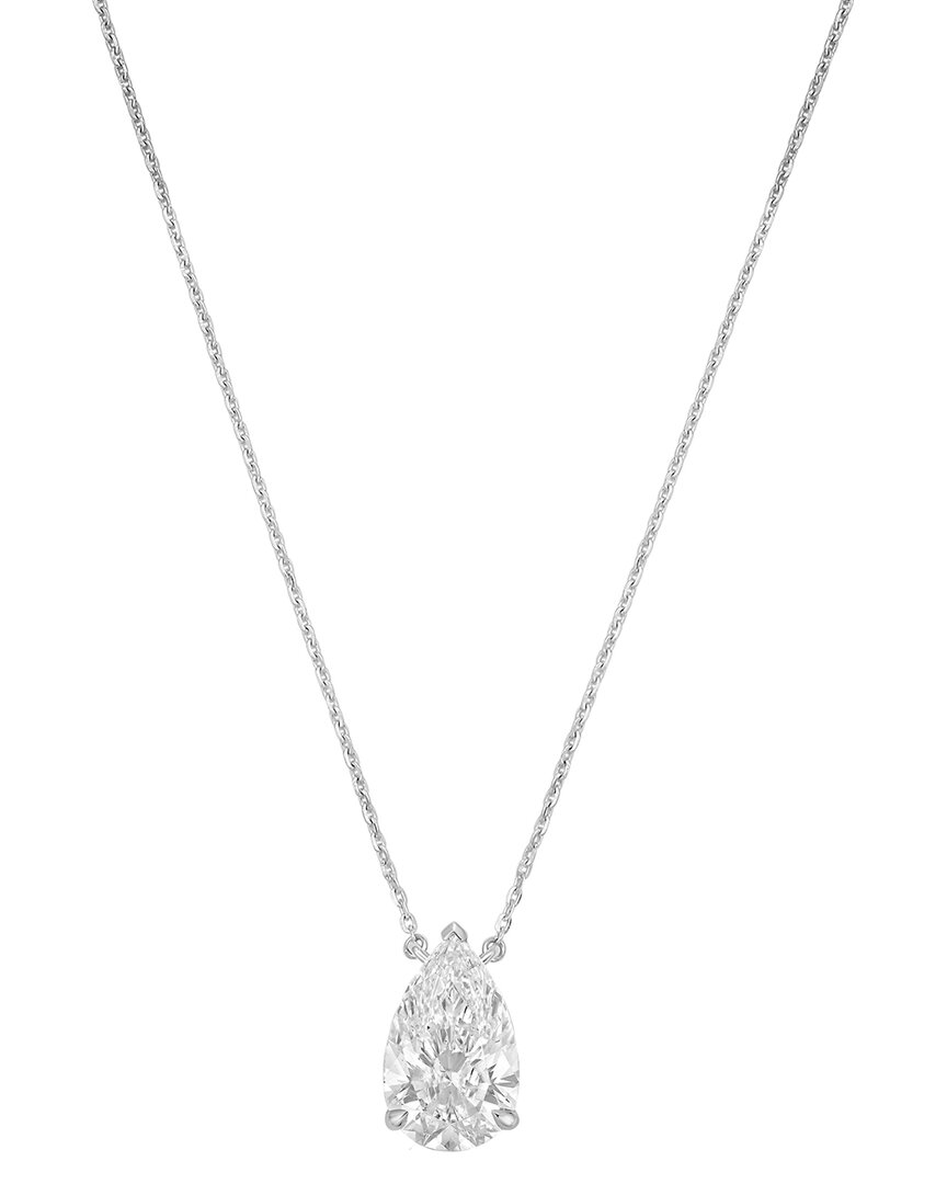 Diana M Lab Grown Diamonds 14k 2.00 Ct. Tw. Pendant Necklace In Metallic