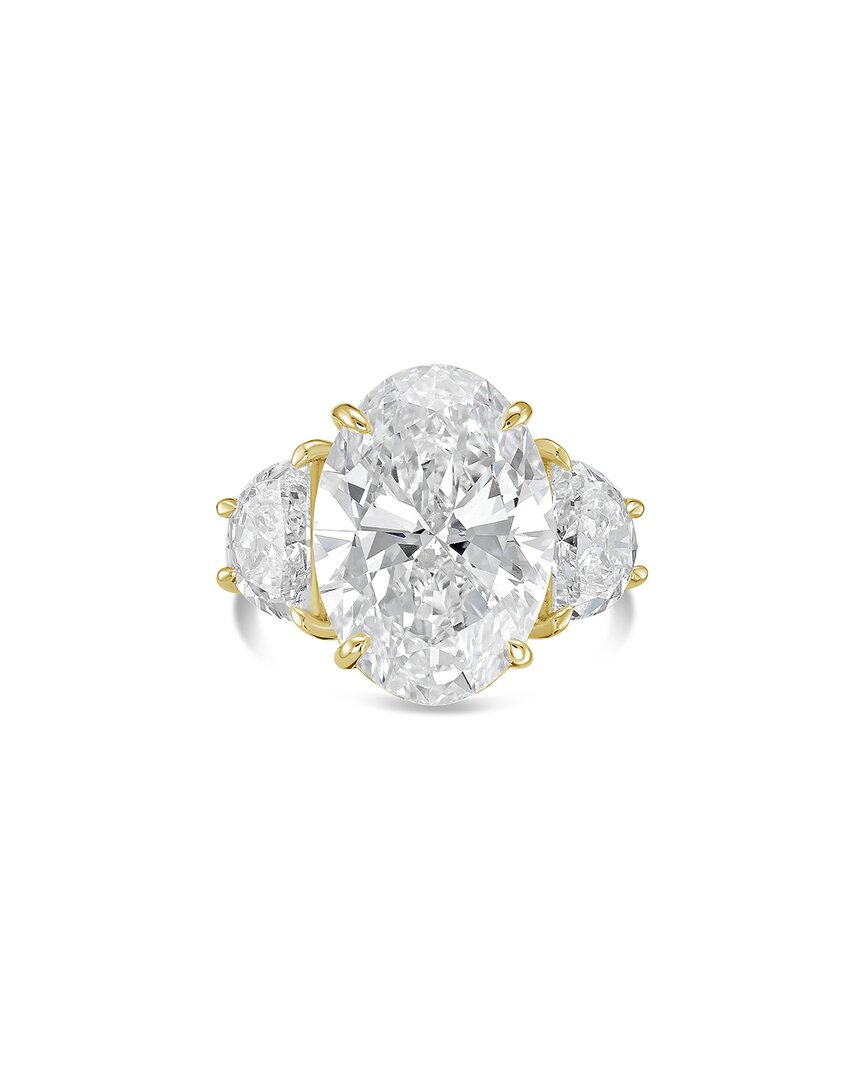 Diana M Lab Grown Diamonds 14k 3.60 Ct. Tw. Three-stone Ring In Metallic