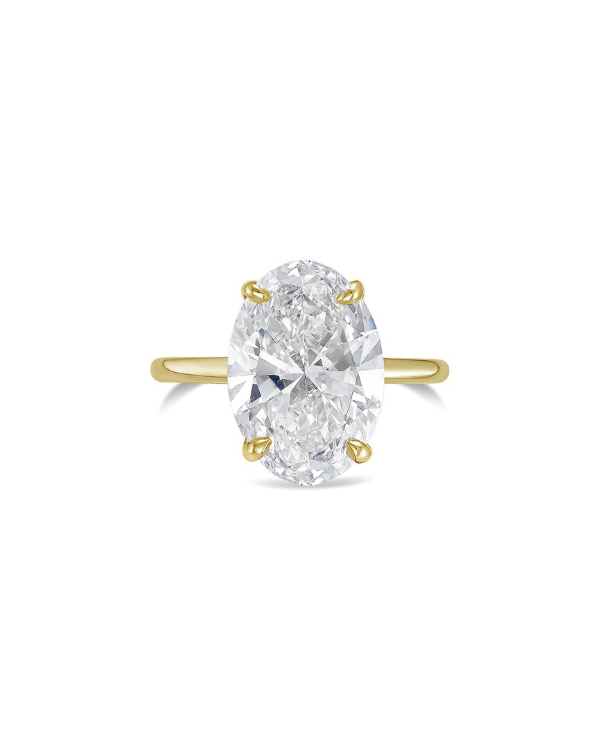 Diana M Lab Grown Diamonds 14k 5.00 Ct. Tw. Solitaire Ring In Gold