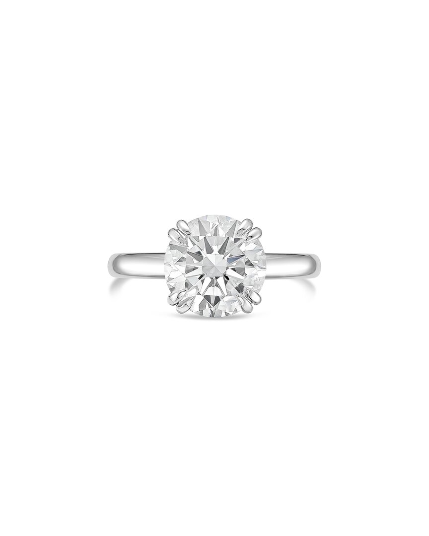 Diana M Lab Grown Diamonds 14k 2.00 Ct. Tw. Solitaire Ring In Silver